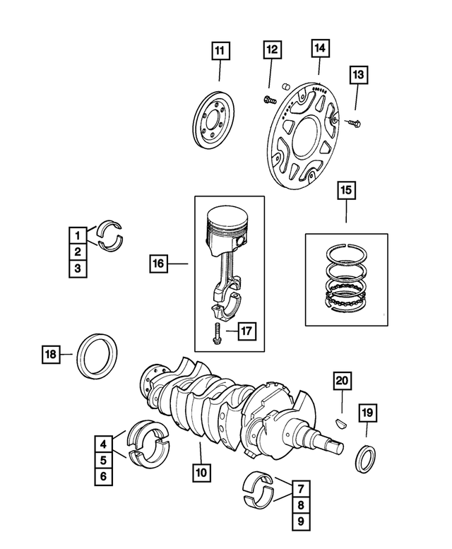 4471933 - Engine 2.0L Four Cylinder: Drive Plate Backing Plate for Mopar Image image
