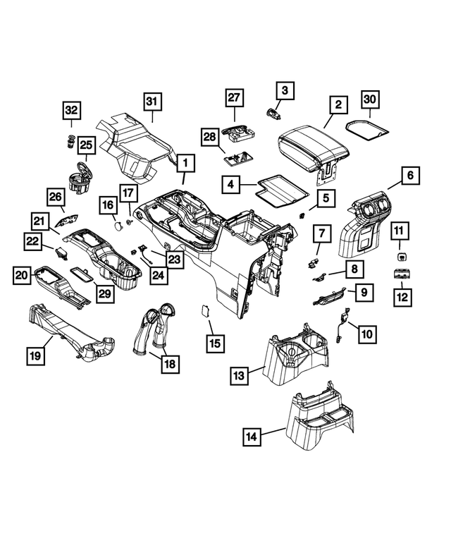68384451AB - Interior Trim: Glove Box Lock Assembly Cylinder for Mopar Image