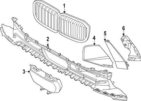 Grille & Components for 2023 BMW X7 #1
