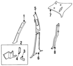 H00166739 - Body: Holder for Mazda Image