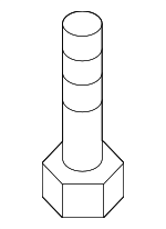 9YA020835 - Body: Hinge Screw for Mazda: 2, 3, CX-7, CX-9, MX-5 Miata, RX-8 Image