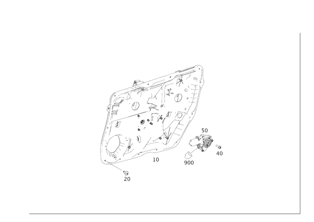 2927200279 - Driver Door: Basic Carrier for Mercedes-Benz Image image