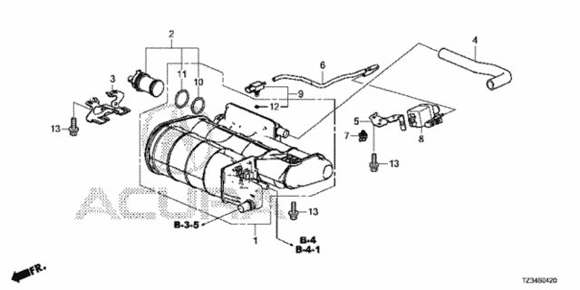 Canister (2WD) (KA/KC) for 2019 Acura TLX #0