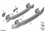 51212990173 - : Carrier, Bumper Rear for BMW Image