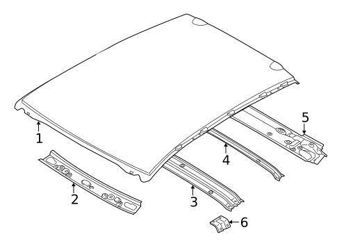 Roof & Components for 2013 Mazda 2 #0