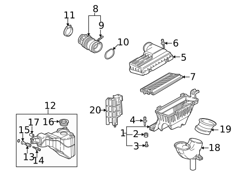 Air Intake for 2002 Acura CL #0