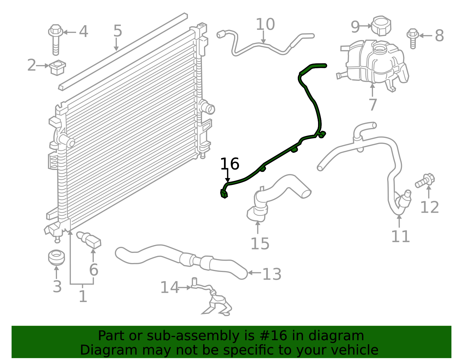 2015-2018 Ford Connector Hose F2GZ-8063-A | OEM Parts Online