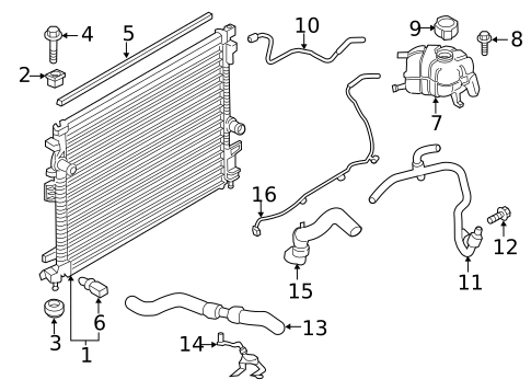 Radiator & Components for 2018 Lincoln MKX #0