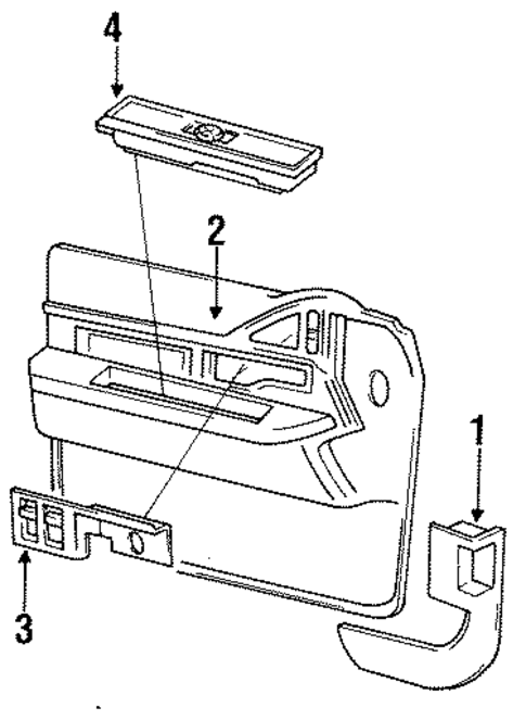 Interior Trim - Front Door for 1993 Buick Park Avenue #0