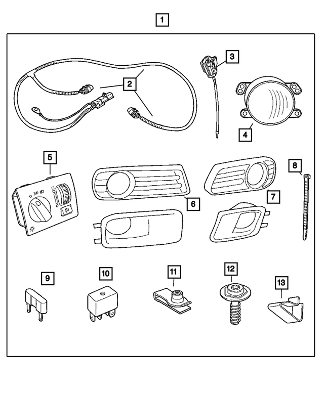 5166845AA - Mopar Accessories - Component Parts: Jumper Harness for Chrysler: 300 | Dodge: Charger, Magnum Image