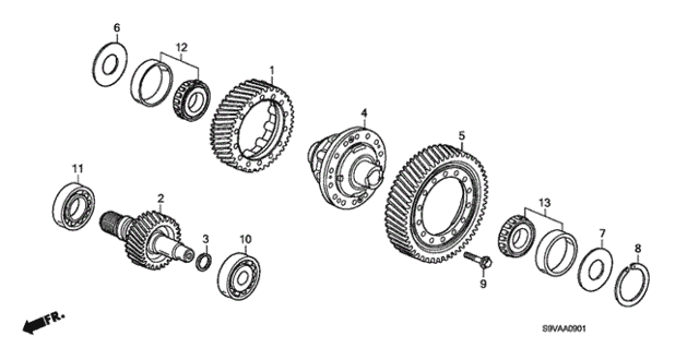AT Differential (4WD) for 2008 Honda Pilot #0