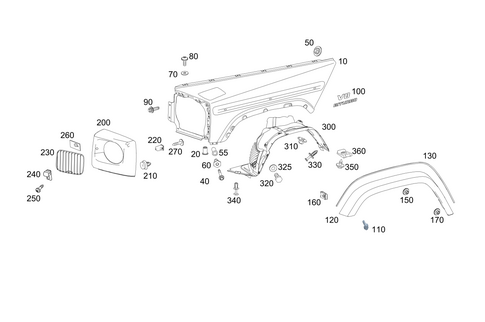 Front Fender for 2022 Mercedes-Benz G550 #0