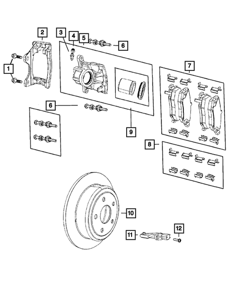 Rear Brakes for 2012 Jeep Wrangler #0