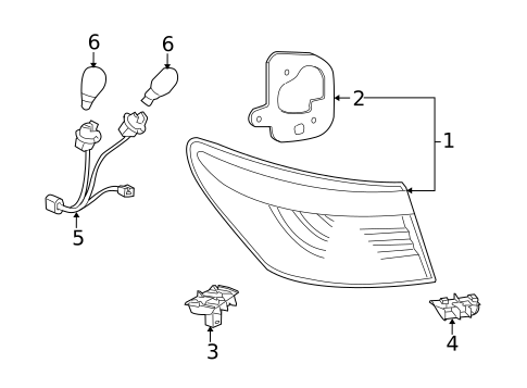 Tail Lamps for 2010 Lexus LS600h #0