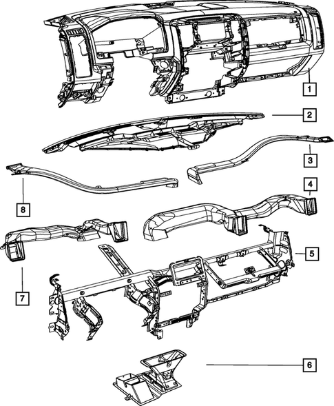 Instrument Panel for 2014 Ram 3500 #2