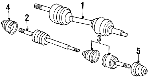 Axle Components for 1989 Mazda B2200 #0
