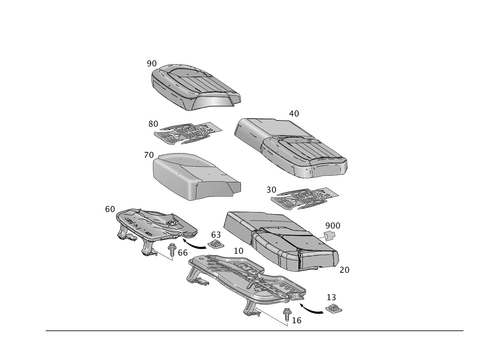 Rear Cushion for 2015 Mercedes-Benz ML 250 #0