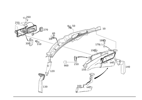 Water Deflector with Intake Bowl for 2012 Mercedes-Benz C350 #0