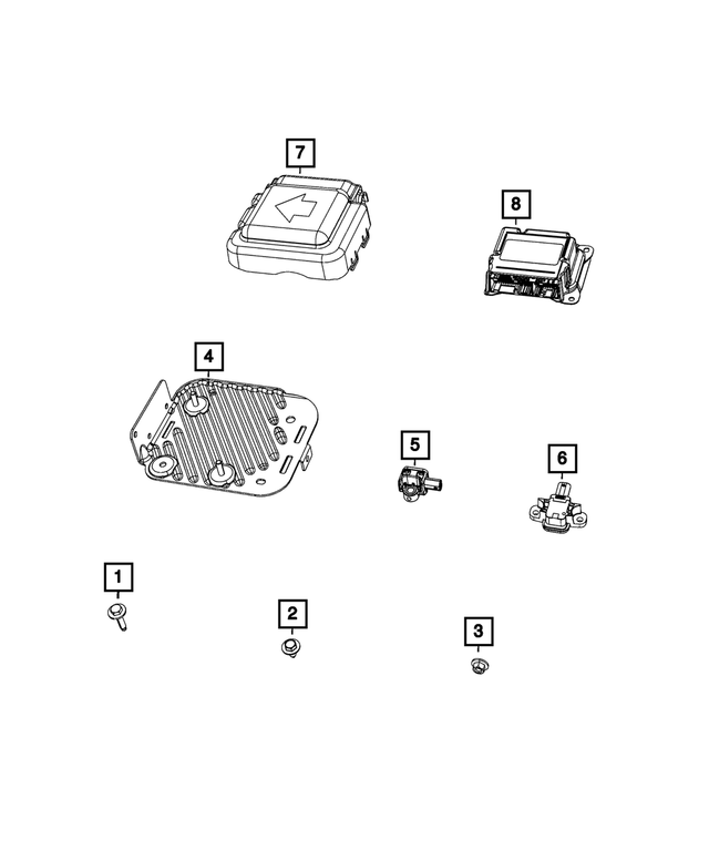 68399793AC - : Air Bag Control Module for Mopar Image