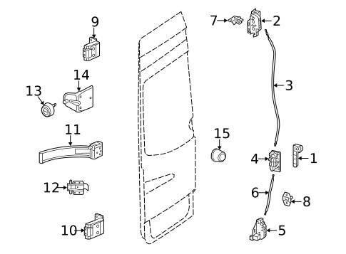Cargo Door for 2018 Mercedes-Benz Sprinter 3500 #0