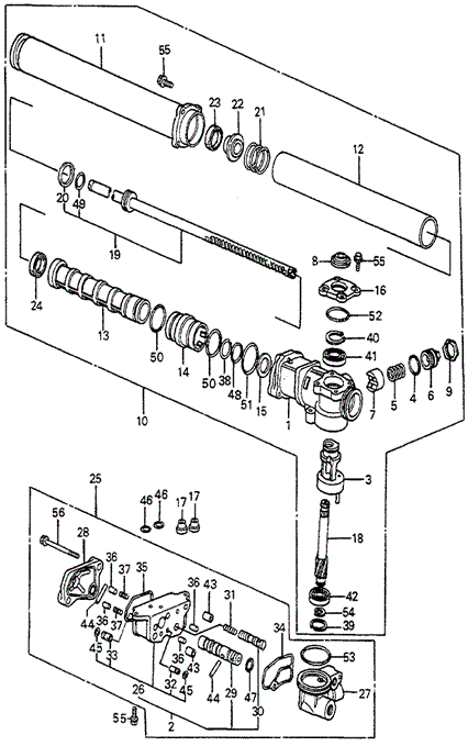 P.S. Gear Box Components for 1984 Honda Accord #0