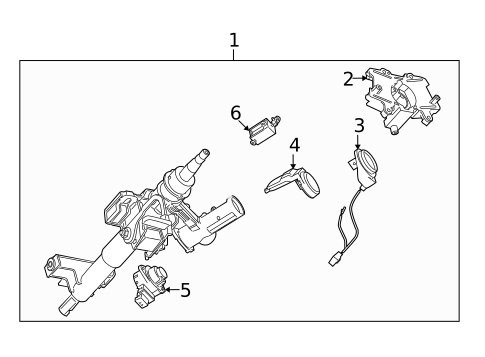 Steering Column Assembly for 2008 Saturn Vue #0