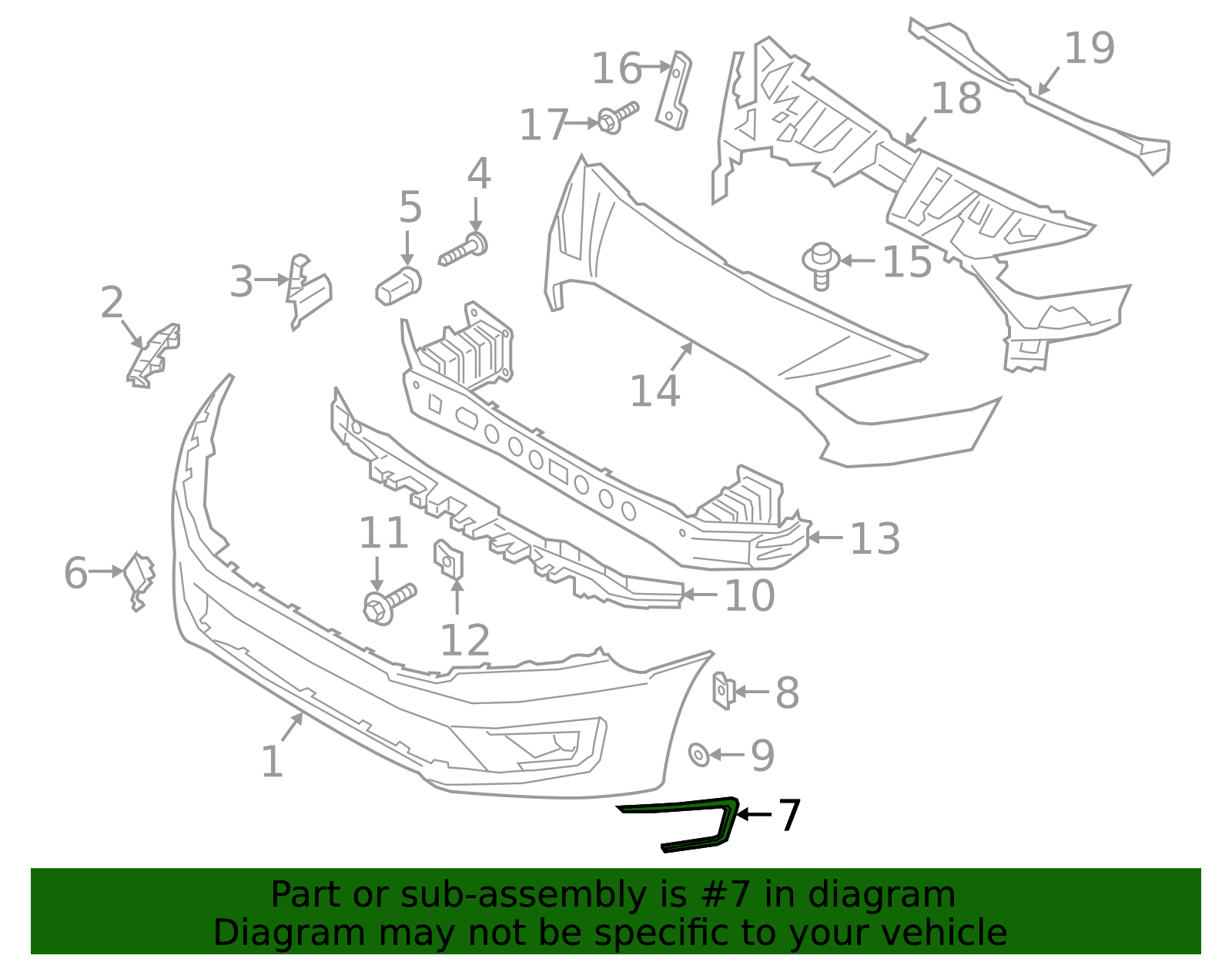 2019-2023 Ford Transit Connect | Fog Lamp Bezel | KT1Z-15266-AB | Walls ...