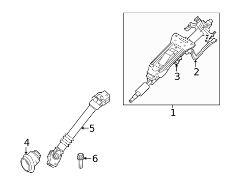 Steering Column Assembly for 2009 BMW M3 #1