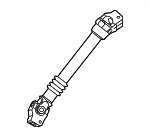 32306769157 - Steering: Lower Shaft for BMW: 1 Series M, 128i, 135i, 135is, 325i, 325xi, 328i, 328i xDrive, 328xi, 330i, 330xi, 335d, 335i, 335i xDrive, 335is, 335xi, M3, X1 Image