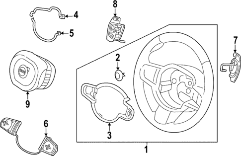 Steering Wheel & Trim for 2019 Volvo XC90 #7