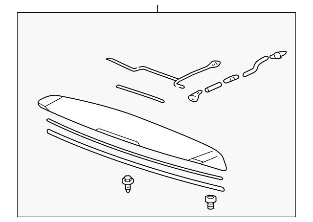 2013 Acura MDX Rear Spoiler 74900-STX-A02ZX | OEM Parts Online