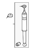 52610TR2A03 - : 2012 Honda Civic - Shock Absorber Assembly Rear for Honda: Civic Image