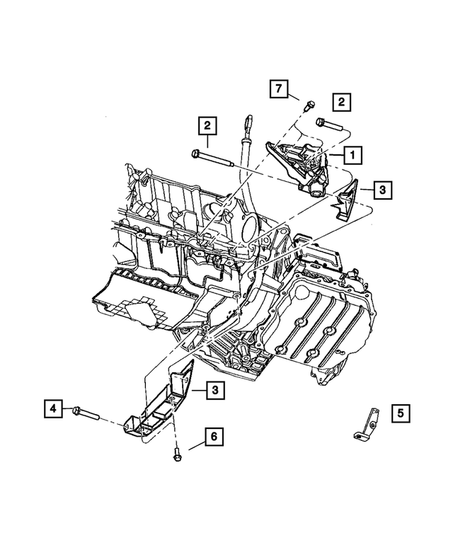 6502874 - Automatic Transaxle 4 Speed: Hex Head Bolt for Mopar Image
