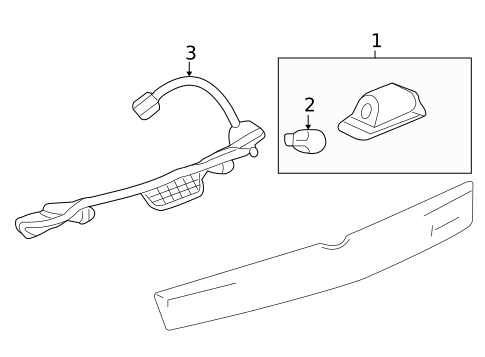 License Lamps for 2012 Cadillac SRX #0