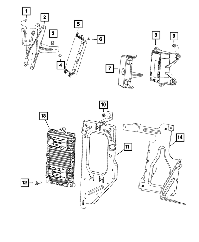 68141702AA - Electrical: Module Bracket for Mopar Image image
