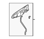 61021SA031GA - Body: Handle, Outside for Subaru: Forester Image