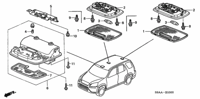 Interior Light for 2006 Honda CR-V #0