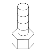 62492D3000 - : Stay Bracket Mount Bolt for Hyundai Image