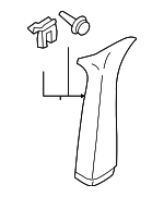 3B9867241B2XP - Body: Upper Quarter Trim for Volkswagen: Passat Image