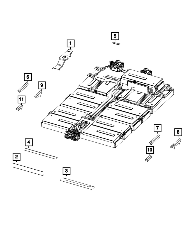 « 68673975AA – High Voltage Powertrain Systems : Tunnel Avant Du Plancher Insonorisant pour Mopar Image »