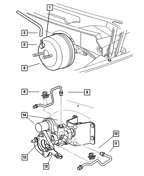 Power Brake Booster for 2001 Dodge Ram 2500 #1