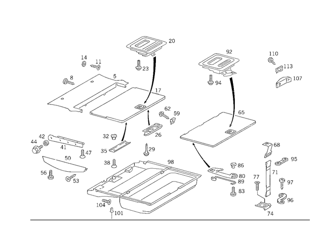 2062 - Panelling: Tapping Screw for Mercedes-Benz Image image