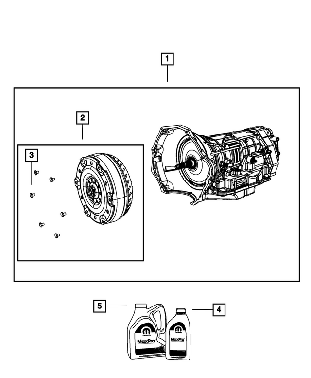 52119704AI - : With Torque Converter Transmission Kit for Mopar Image