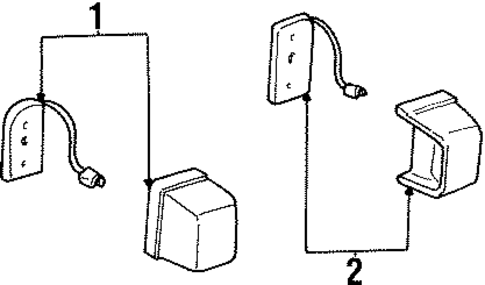 License Lamps for 1985 Mazda RX-7 #0