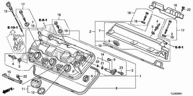 Cylinder Head Cover (V6) for 2011 Acura TSX #0