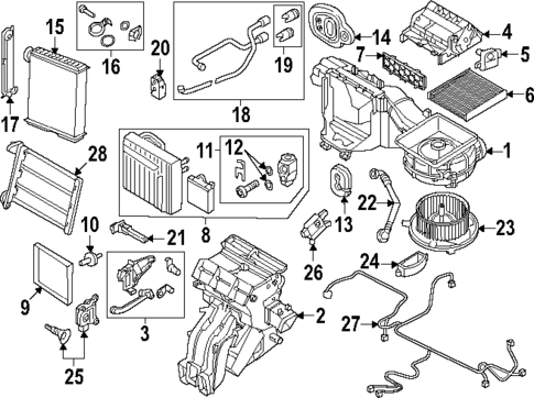 Evaporator & Heater Components for 2025 Volkswagen Taos #1