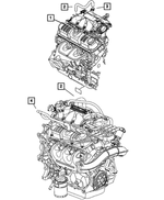 4648973AD - Engine 3.8L Six Cylinder: Pcv Valve for Mopar Image