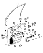 6QY623X6AD - : Front Door Trim Panel Assembly, Right for Mopar Image