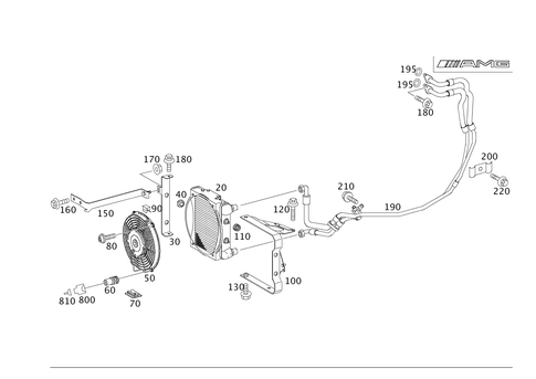 Oil Cooler for 1999 Mercedes-Benz E 320 #0