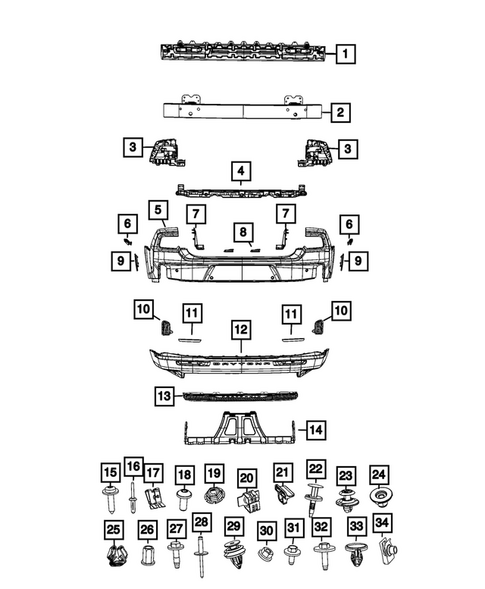 Rear Bumper and Fascia for 2026 Dodge Charger Daytona #0